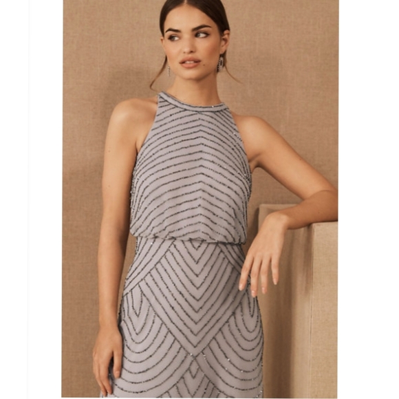 BHLDN ×Adriann Papell Madigan Beaded Tulle Dress - Picture 5 of 12